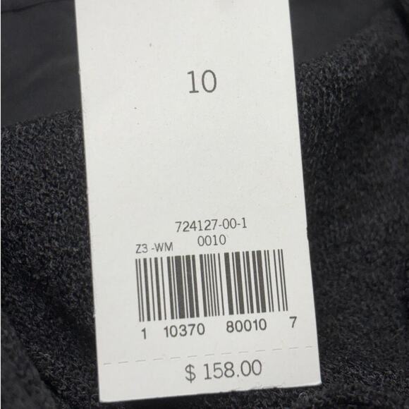 NWT Banana Republic Slip Dress Fringe Detail Mini Length Black Size 10 - Picture 9 of 11